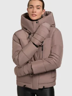 Jacke PEEKE WITH GLOVES Taupe