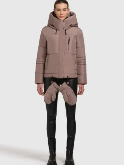 Jacke PEEKE WITH GLOVES Taupe