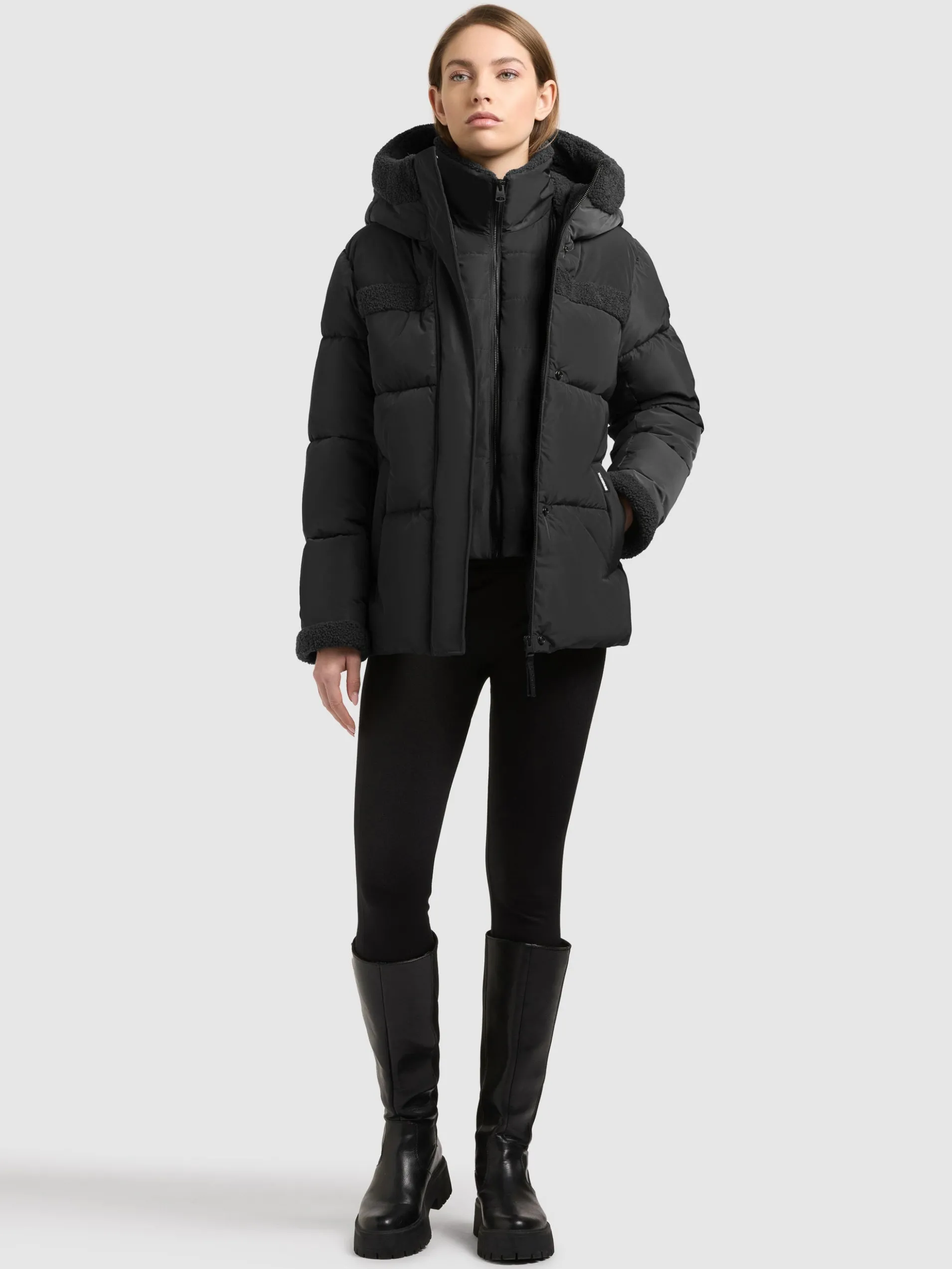 Jacke PRISHA - 2IN1 (Einsatz herausnehmbar) BLACK