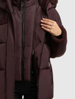 Jacke PRISHA - 2IN1 (Einsatz herausnehmbar) WINESTONE RED