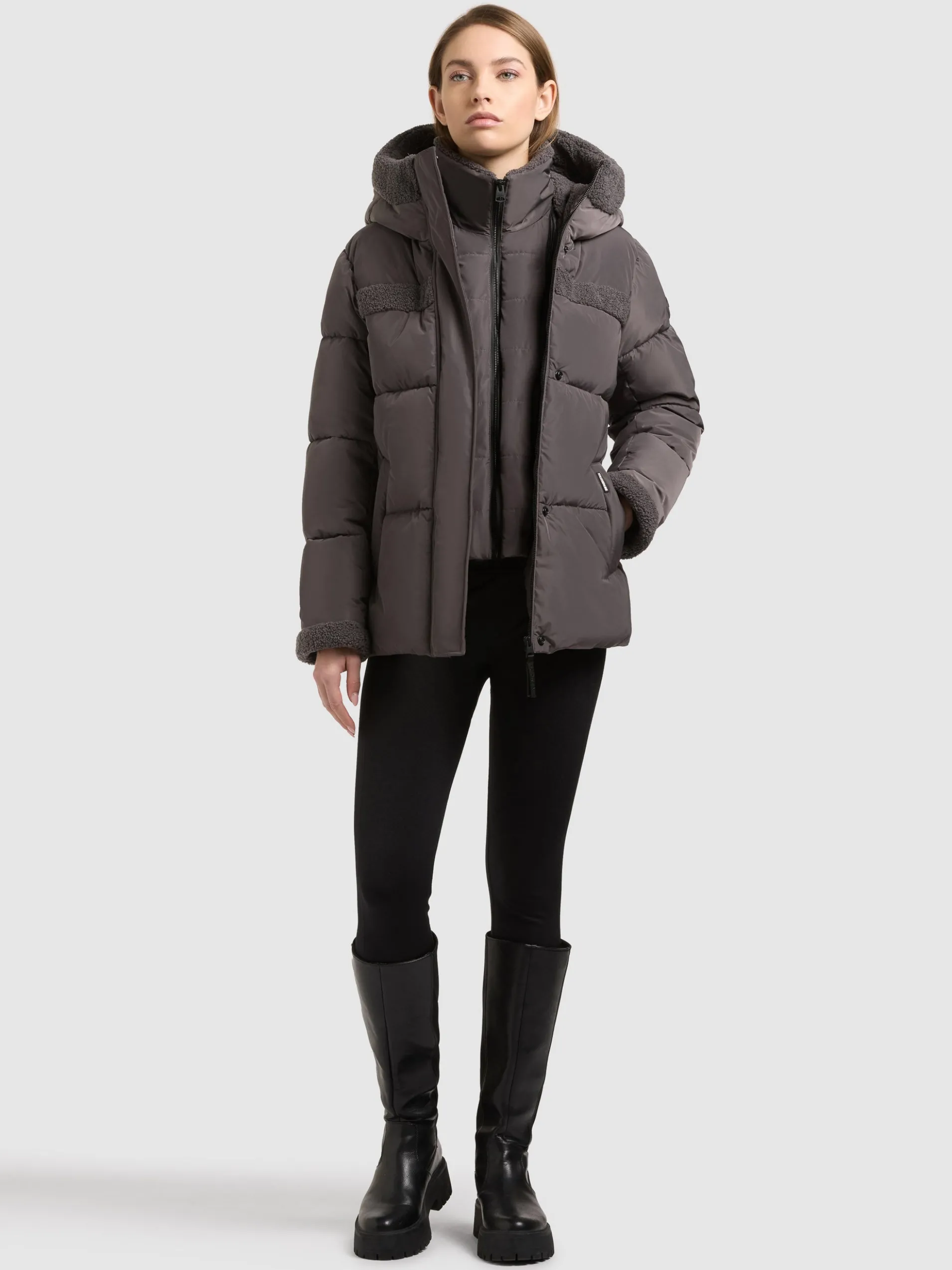 Jacke PRISHA - 2IN1 (Einsatz herausnehmbar) GRAPHITE GREY