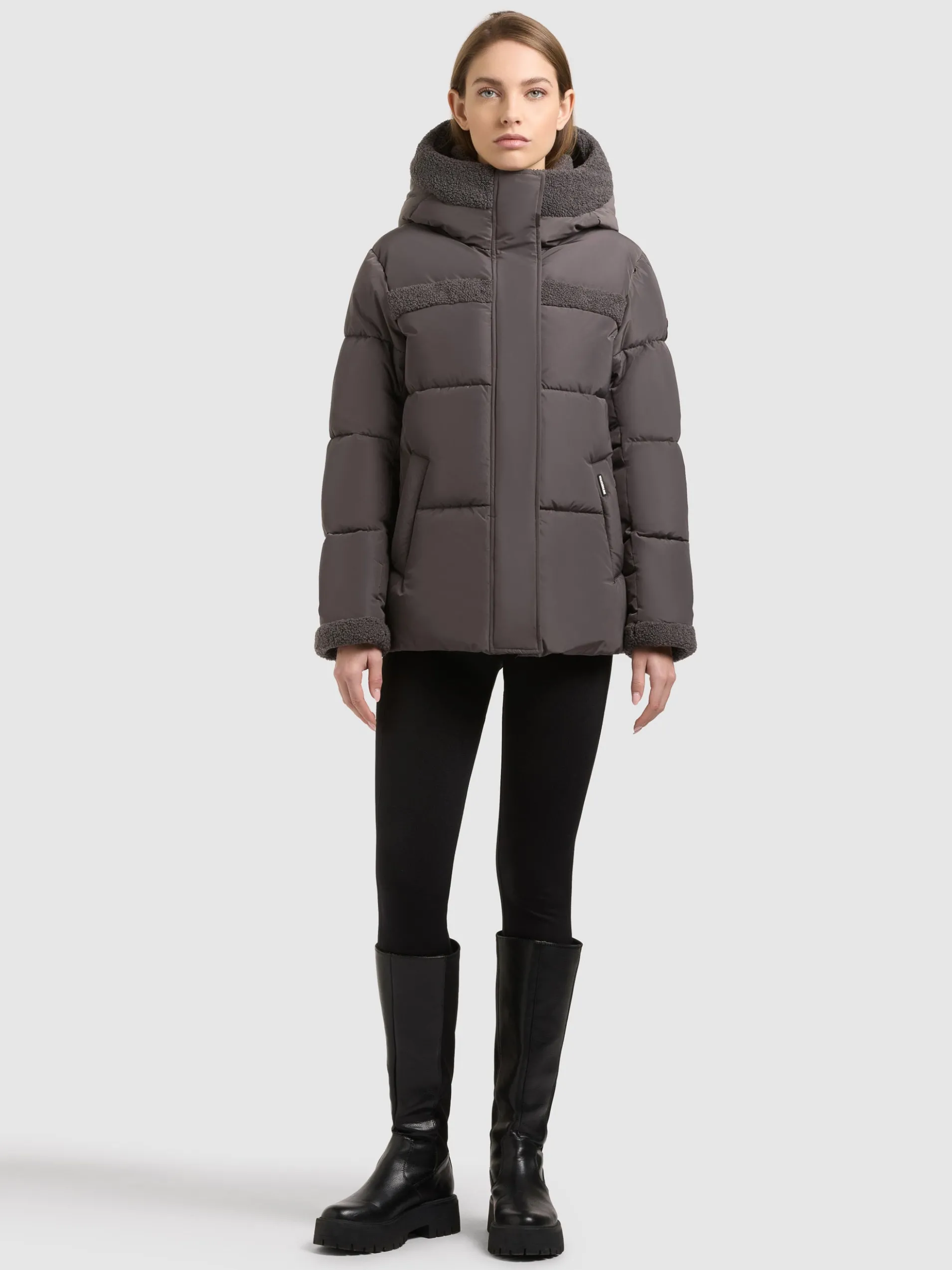 Jacke PRISHA - 2IN1 (Einsatz herausnehmbar) GRAPHITE GREY
