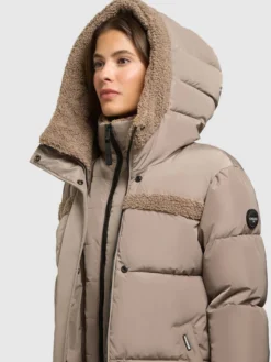 Jacke PRISHA - 2IN1 (Einsatz herausnehmbar) TAUPE GREY