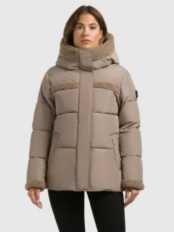 Jacke PRISHA - 2IN1 (Einsatz herausnehmbar) TAUPE GREY