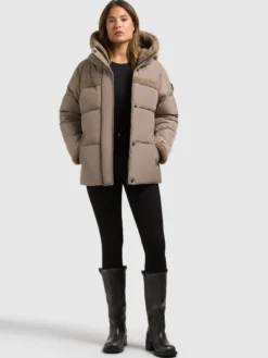 Jacke PRISHA - 2IN1 (Einsatz herausnehmbar) TAUPE GREY