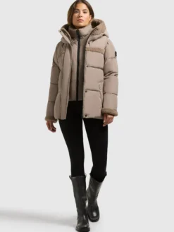 Jacke PRISHA - 2IN1 (Einsatz herausnehmbar) TAUPE GREY