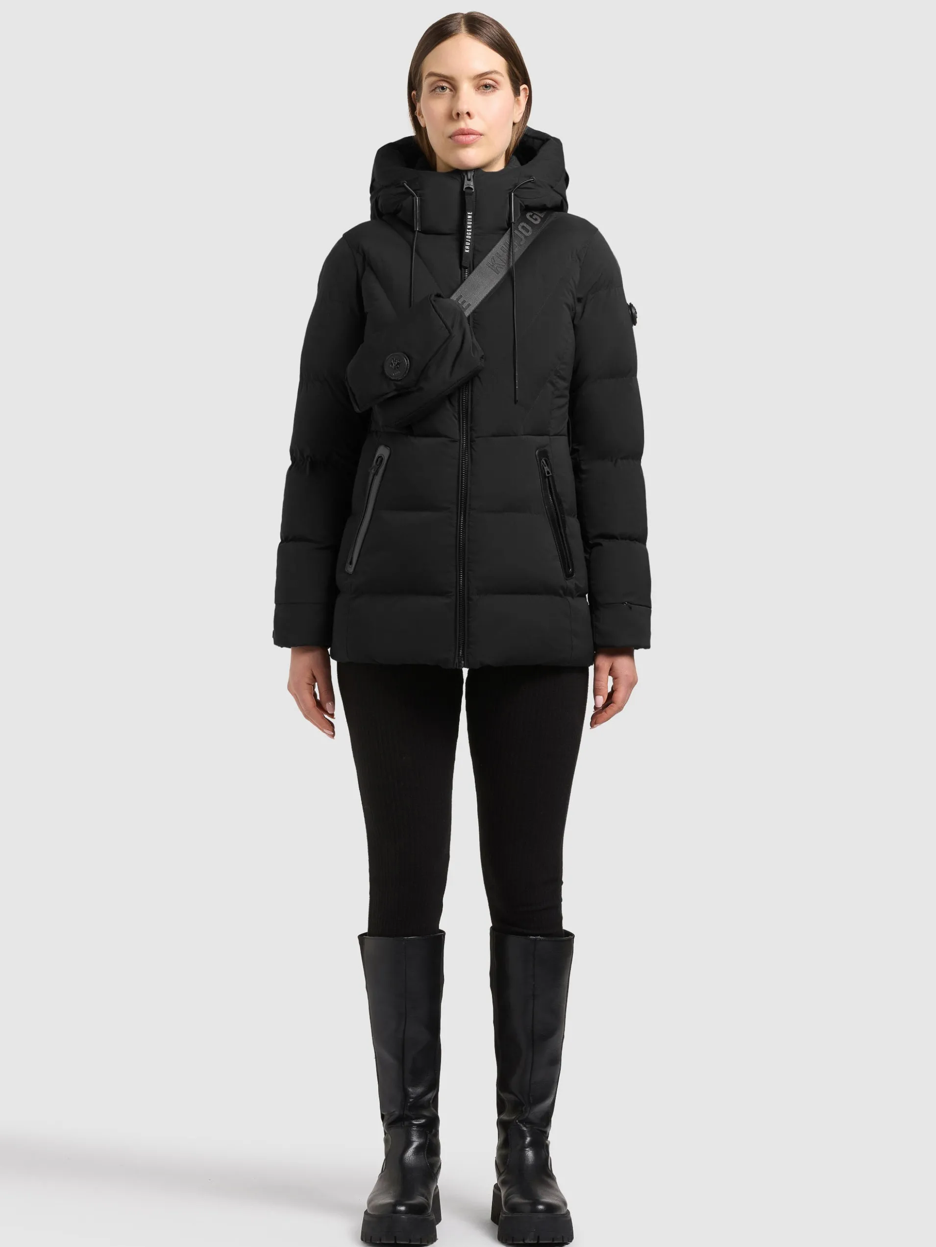 Jacke RABB2 - 2IN1 WITH BAG BLACK