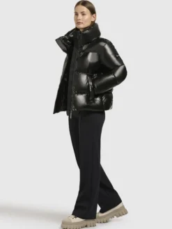 Jacke RINJA SHINY Dunkelgrau