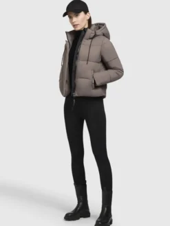 Jacke STINE2 MATT Taupe dunkel