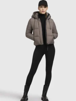 Jacke STINE2 MATT Taupe dunkel