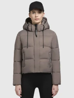 Jacke STINE2 MATT Taupe dunkel