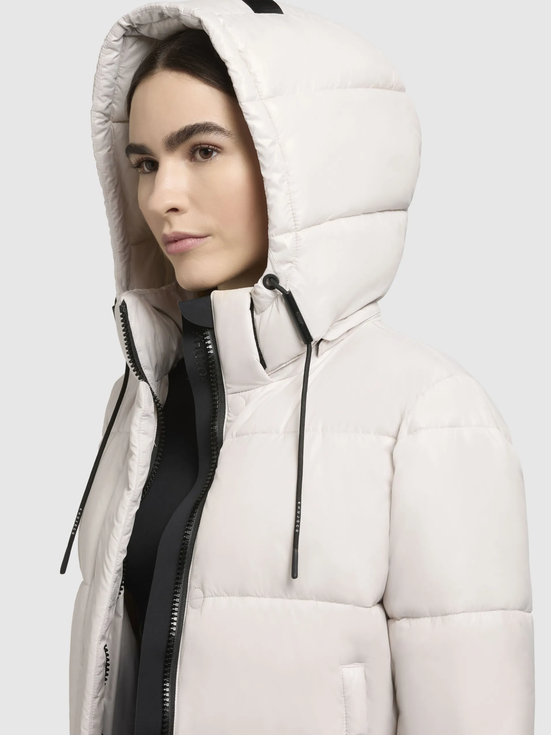 Jacke STINE2 SATIN Naturweiß