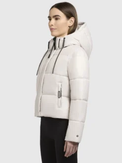 Jacke STINE2 SATIN Naturweiß