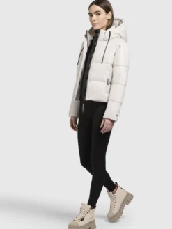 Jacke STINE2 SATIN Naturweiß