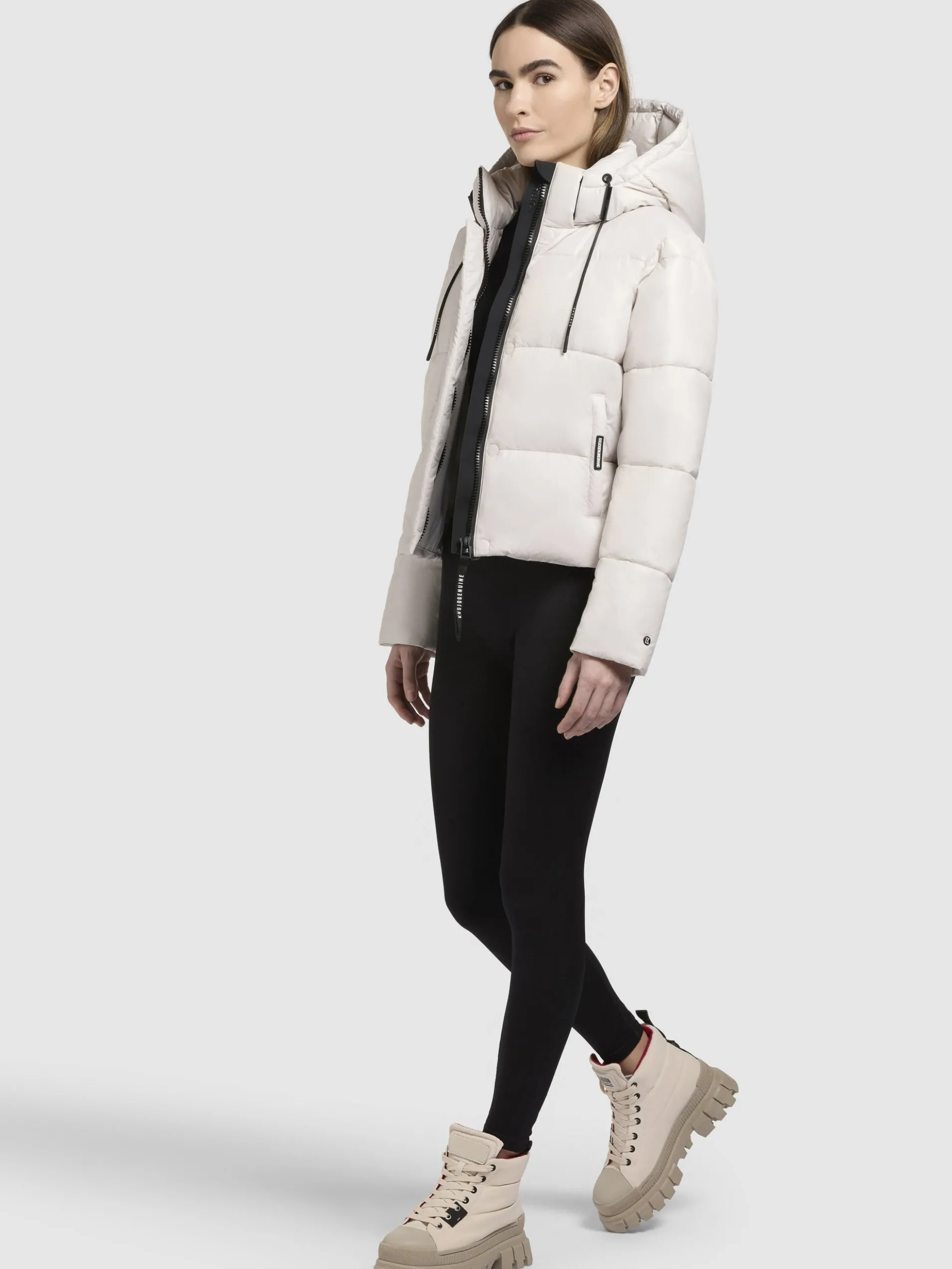 Jacke STINE2 SATIN Naturweiß