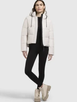 Jacke STINE2 SATIN Naturweiß
