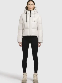 Jacke STINE2 SATIN Naturweiß