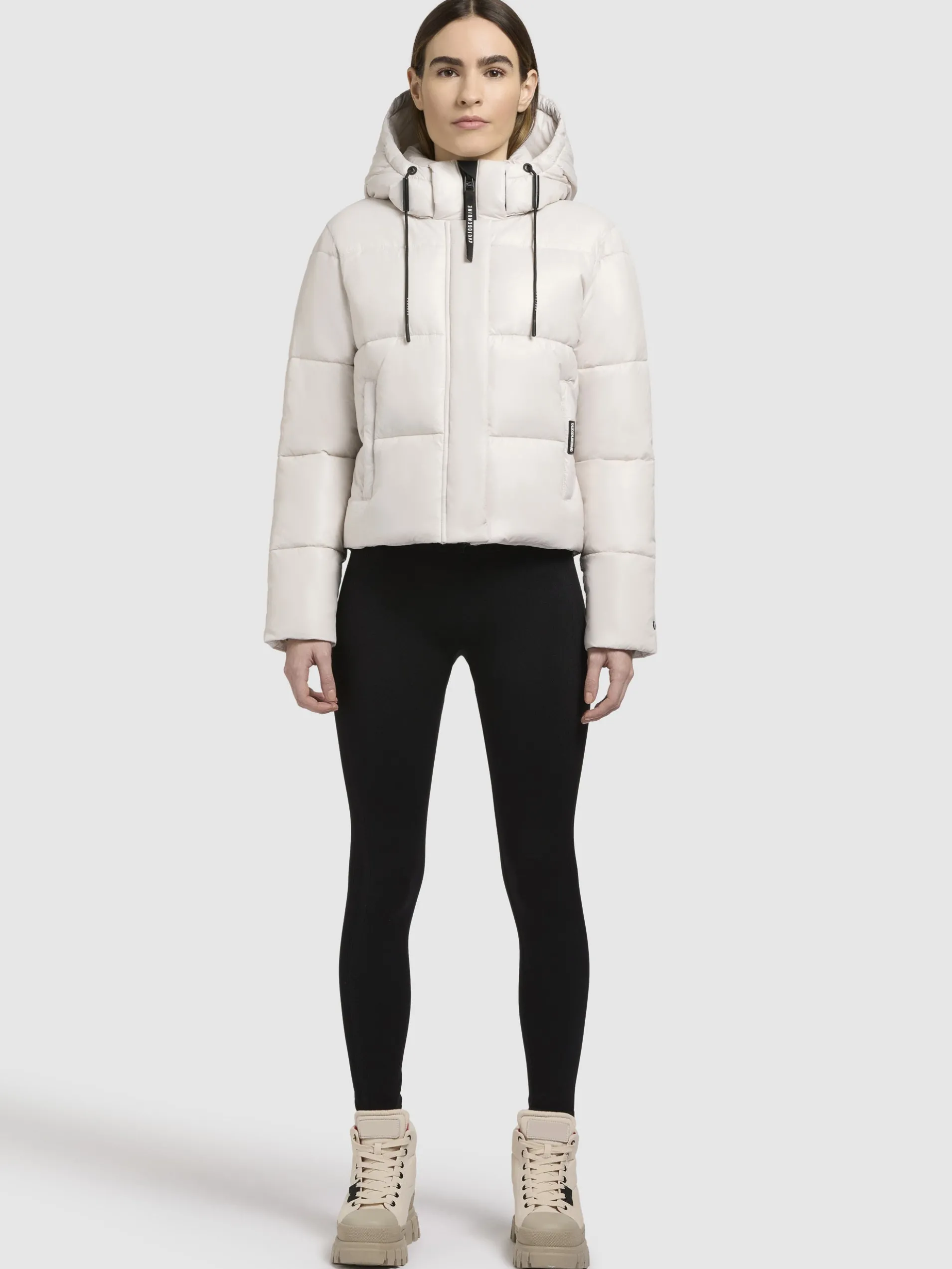 Jacke STINE2 SATIN Naturweiß