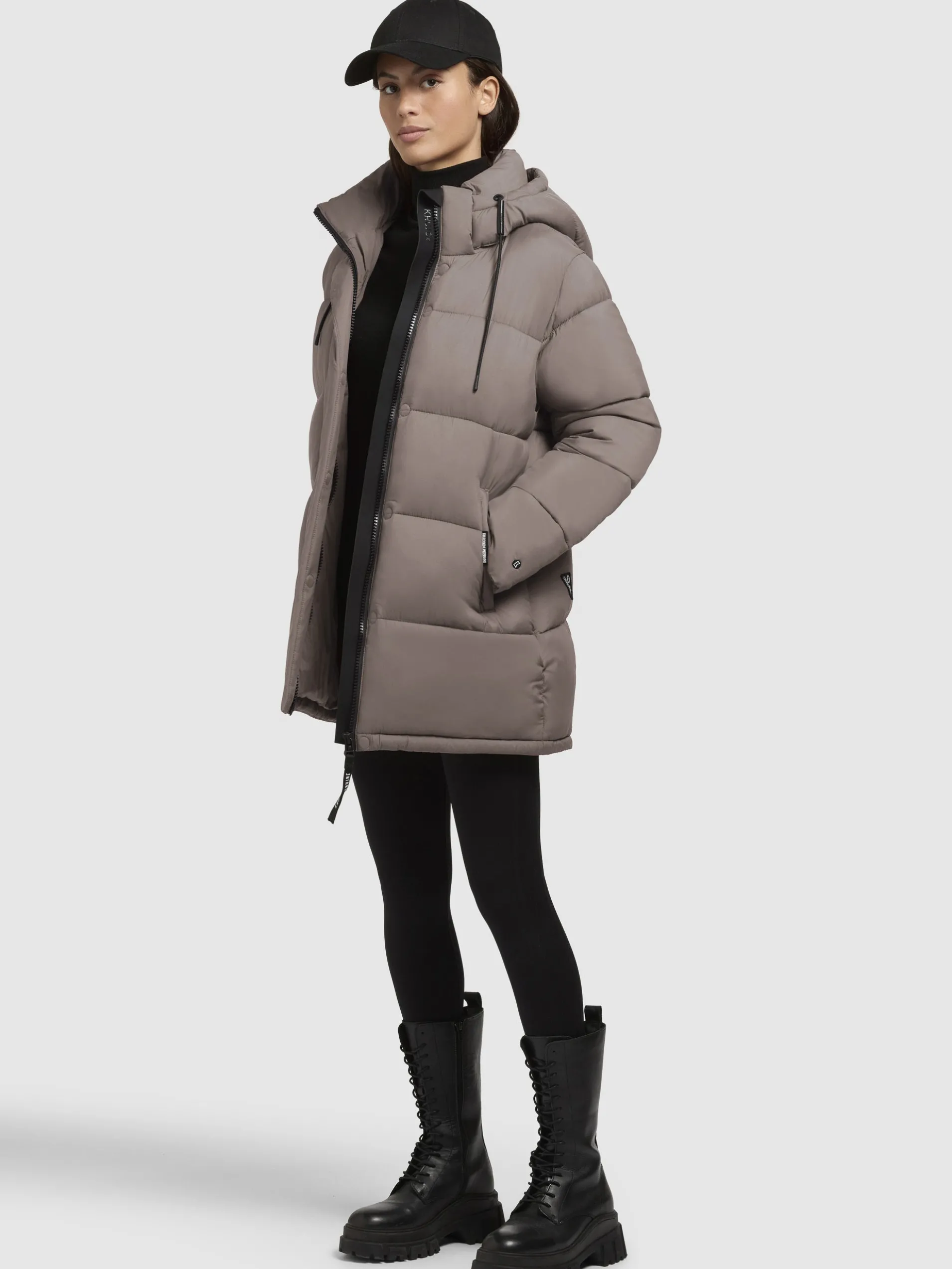 Jacke WORD3 MATT Taupe dunkel