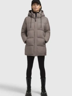 Jacke WORD3 MATT Taupe dunkel