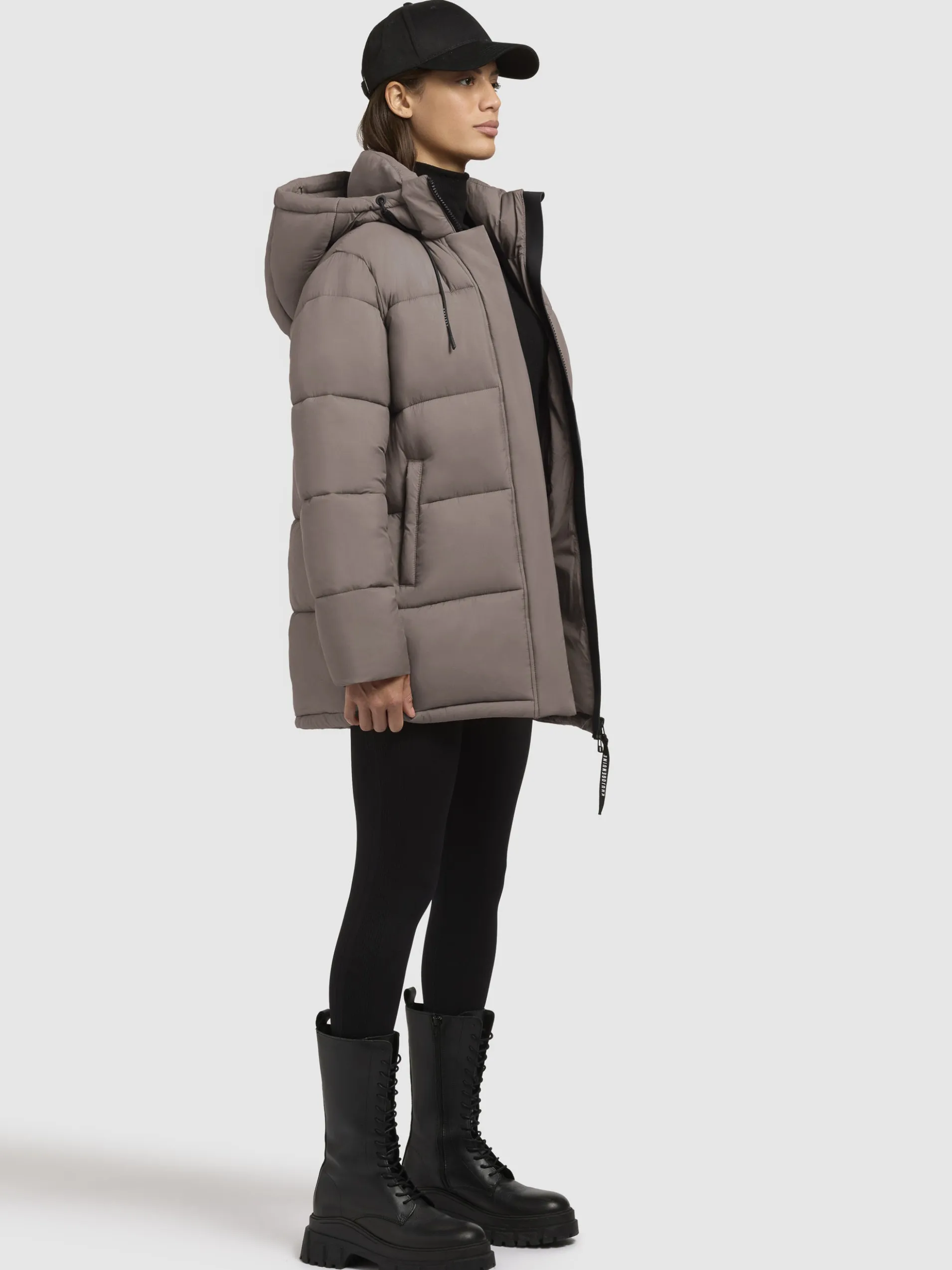 Jacke WORD3 MATT Taupe dunkel