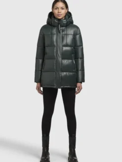 Jacke WORD3 SATIN Dunkelgrün