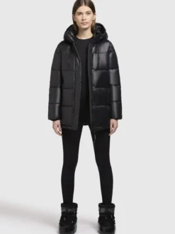 Jacke WORD3 SATIN Schwarz