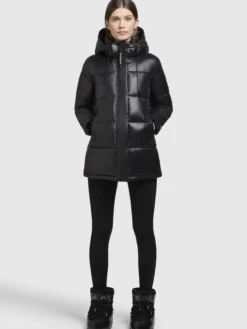 Jacke WORD3 SATIN Schwarz