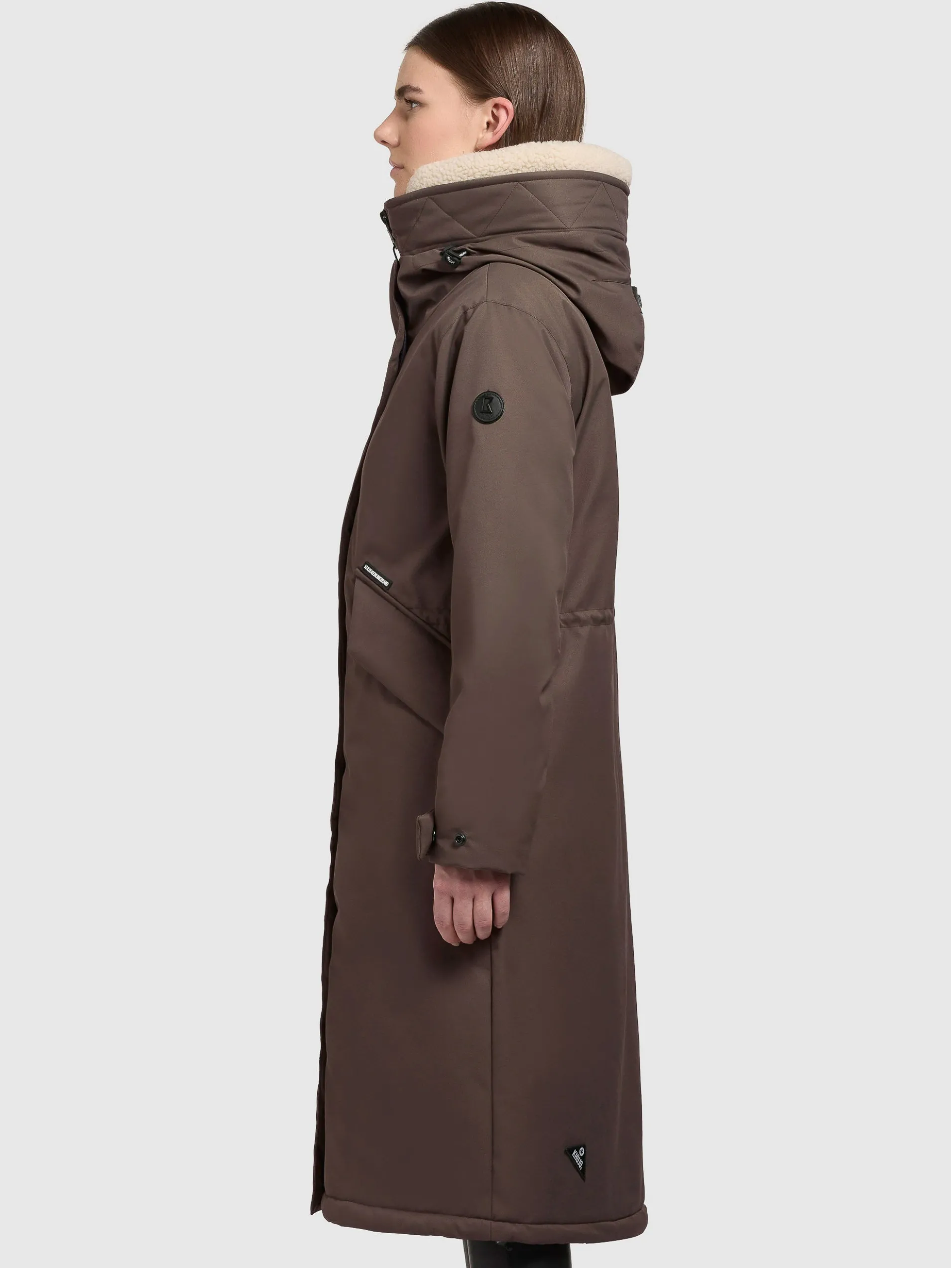 Mantel AGNETA Taupe dunkel