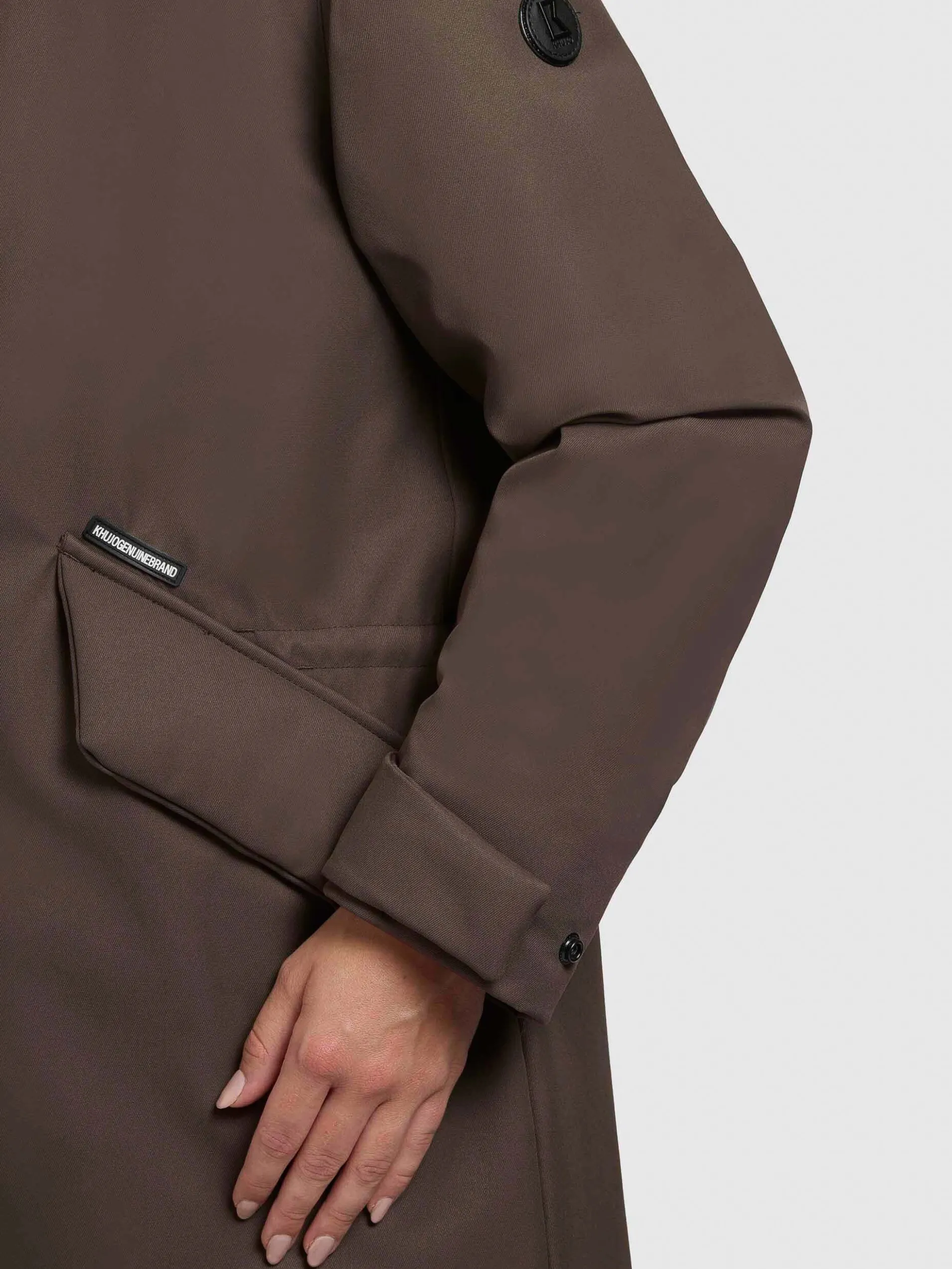 Mantel AGNETA Taupe dunkel