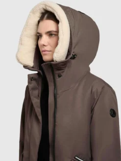 Mantel AGNETA Taupe dunkel