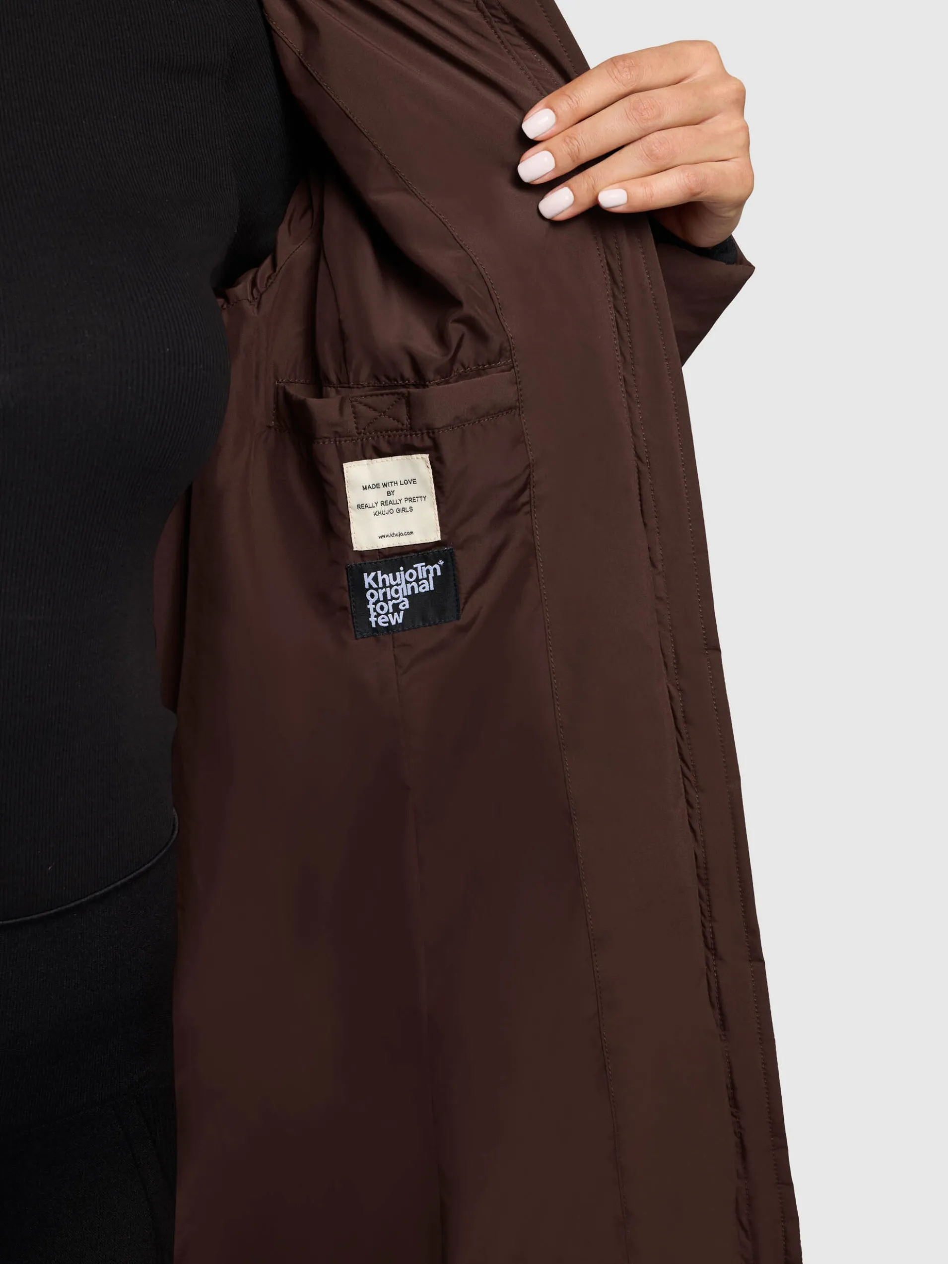 Mantel ARIBAY4 LIGHT DARK BROWN