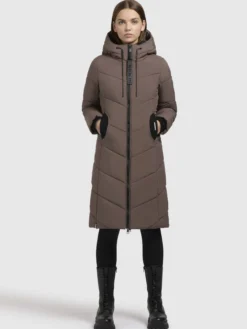 Mantel ARIBAY5 Taupe dunkel