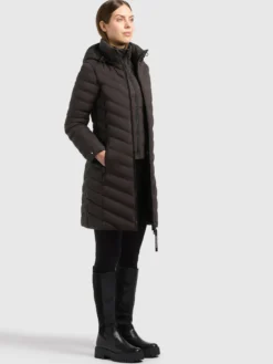Mantel BRIGETT - 2IN1 WITH BAG MOODY PLUM