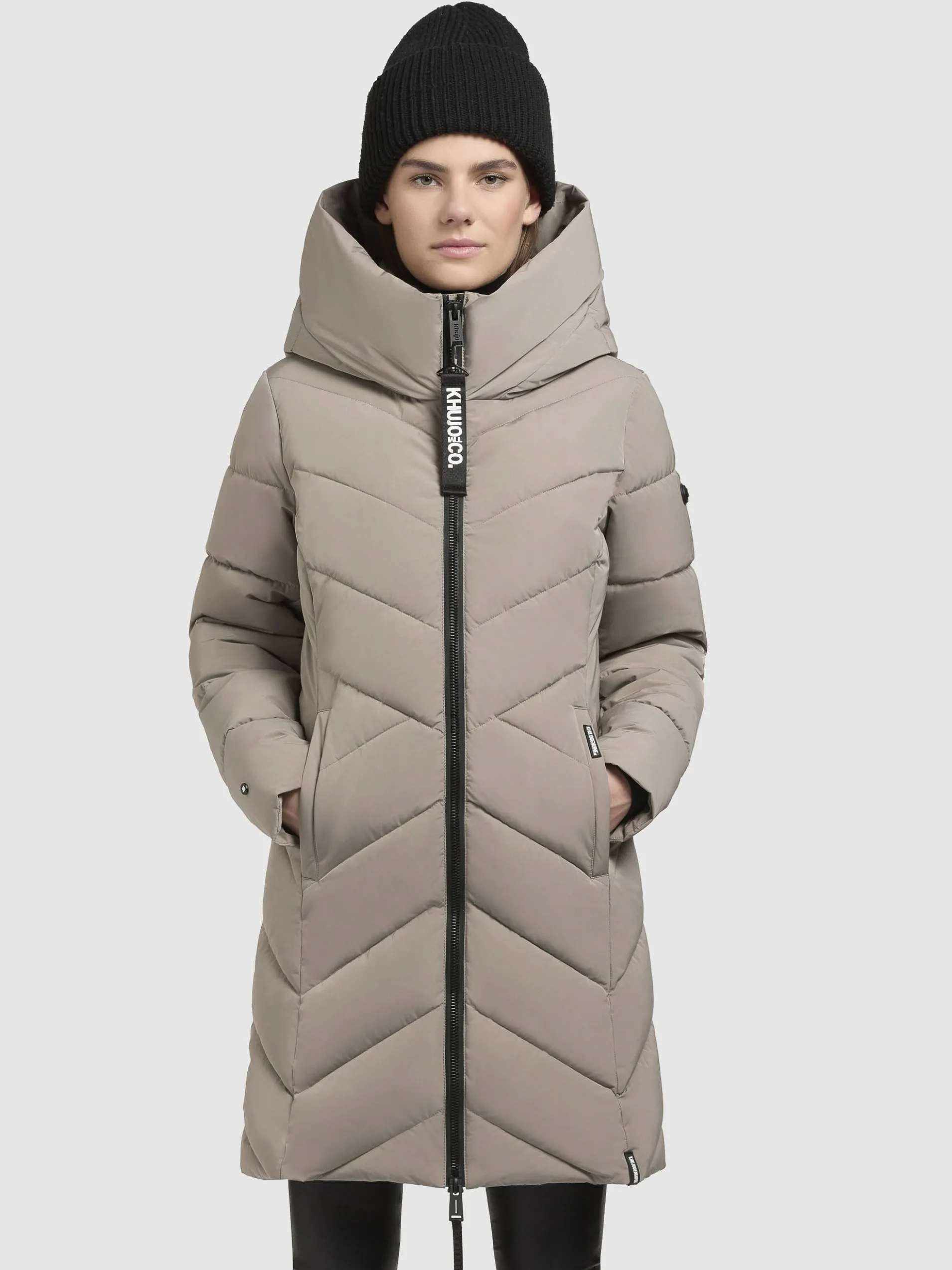 Mantel DARKA2 Graubeige