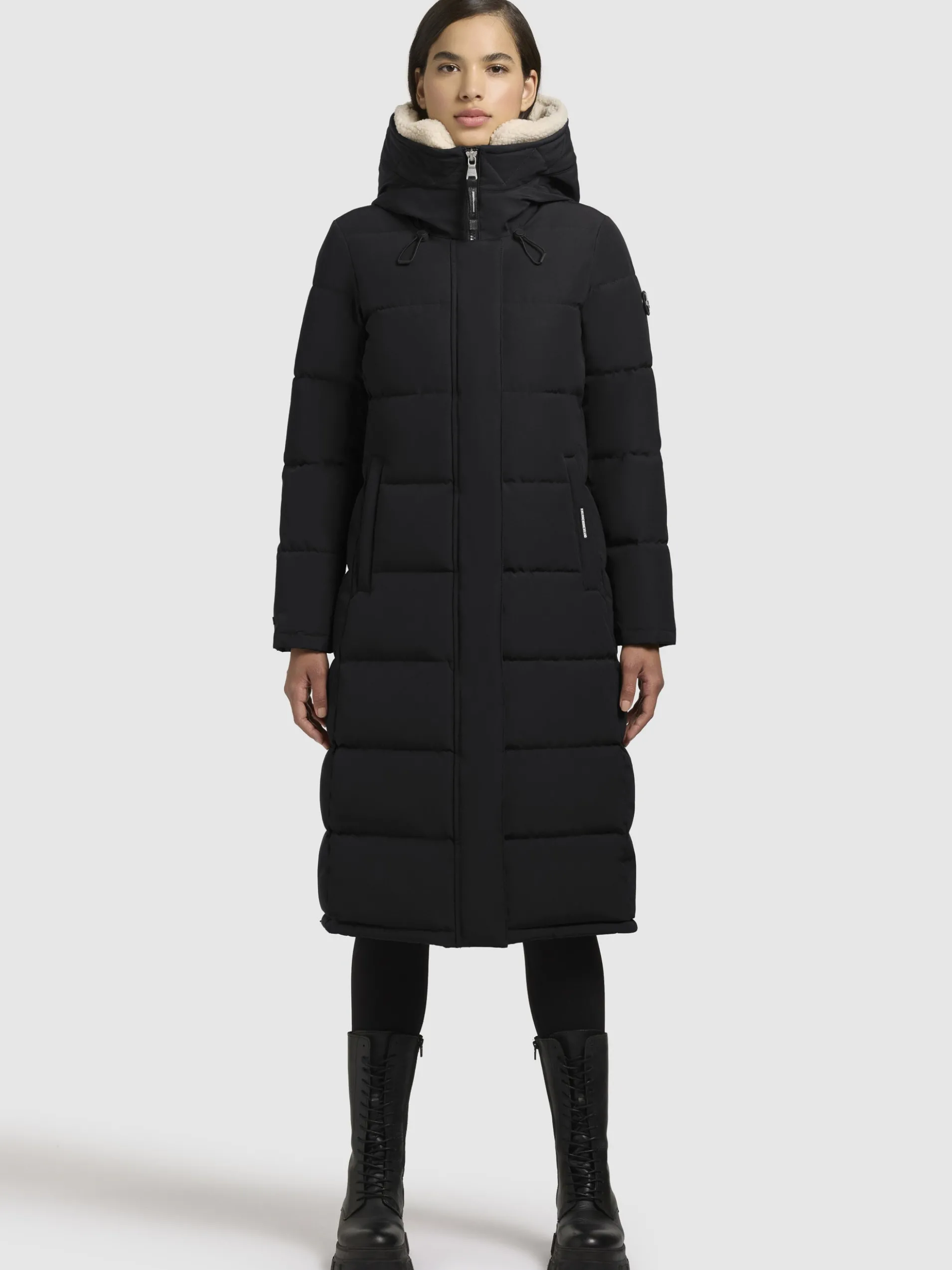 Mantel DEVION TEDDY Schwarz