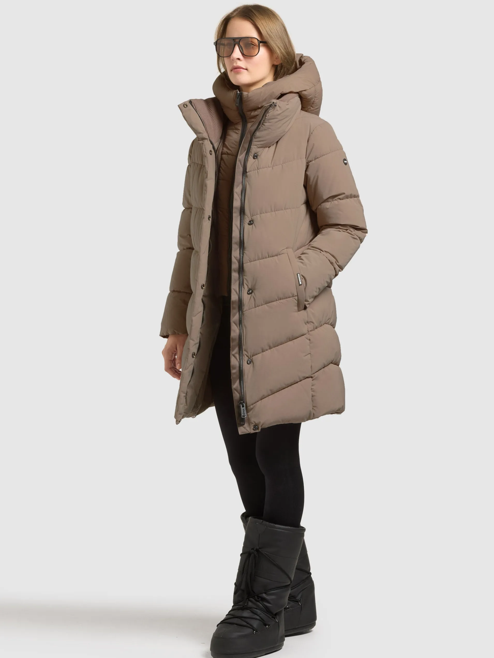 Mantel DEVYN - 2IN1 (Einsatz herausnehmbar) TAUPE BROWN
