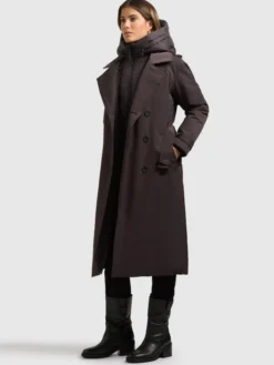 Mantel ELENA3 - 2IN1 (Einsatz herausnehmbar) MOODY PLUM