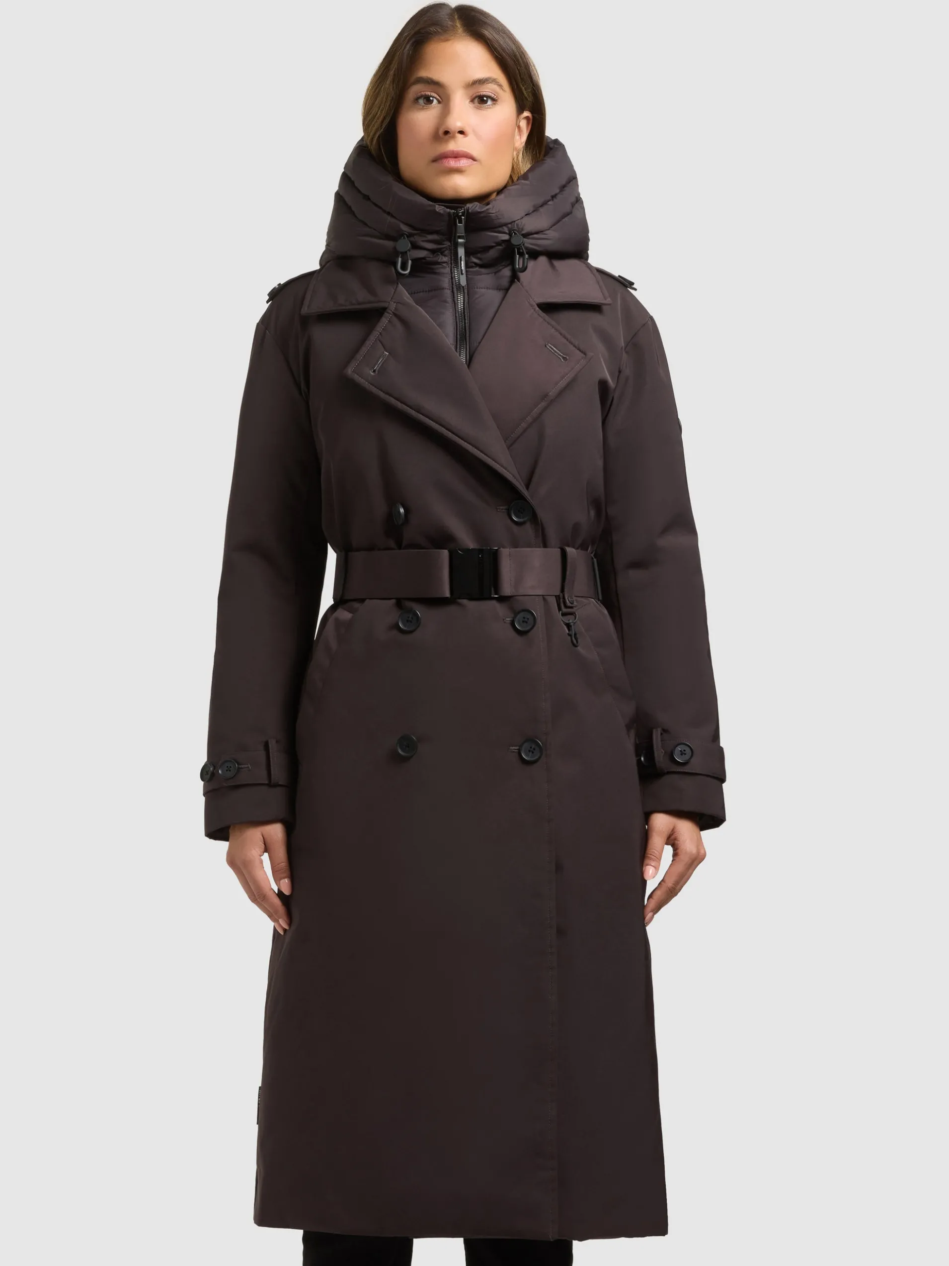 Mantel ELENA3 - 2IN1 (Einsatz herausnehmbar) MOODY PLUM