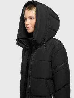 Mantel EMORY WITH BAG BLACK
