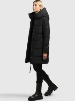 Mantel EMORY WITH BAG BLACK