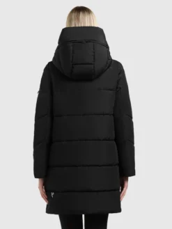 Mantel EMORY WITH BAG BLACK