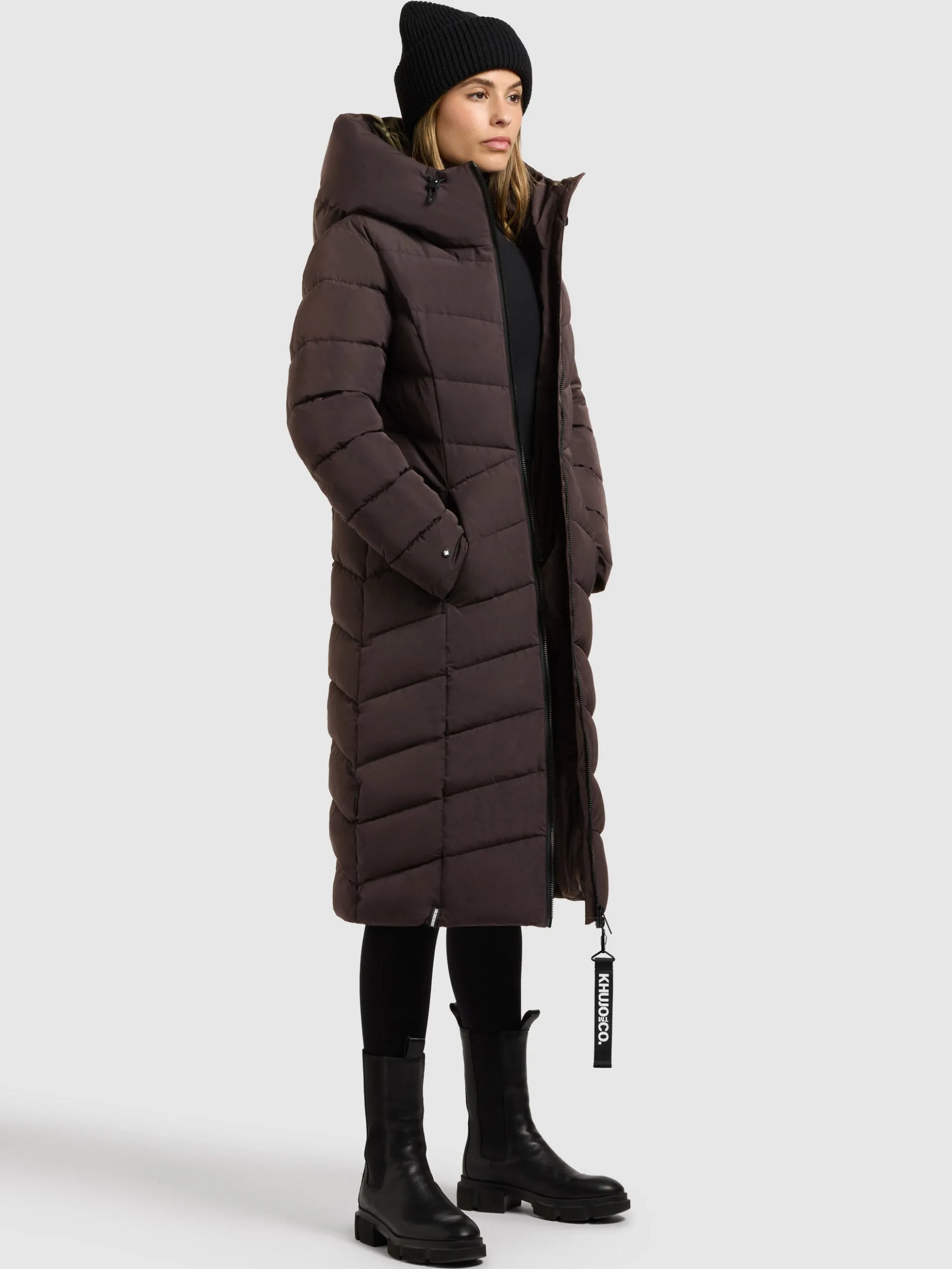 Mantel FISKA 2IN1 (Einsatz herausnehmbar) MOODY PLUM