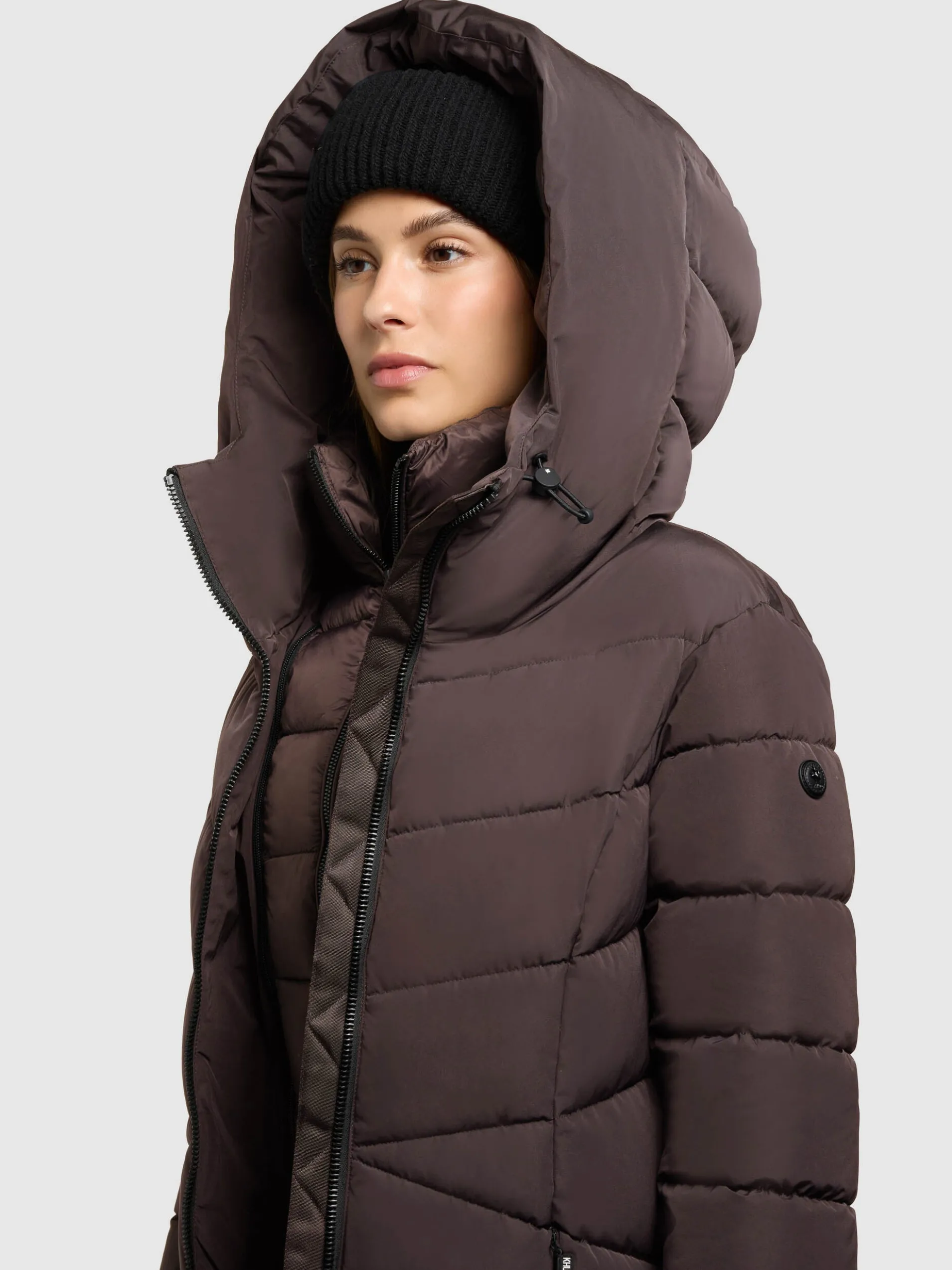 Mantel FISKA 2IN1 (Einsatz herausnehmbar) MOODY PLUM
