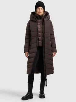Mantel FISKA 2IN1 (Einsatz herausnehmbar) MOODY PLUM