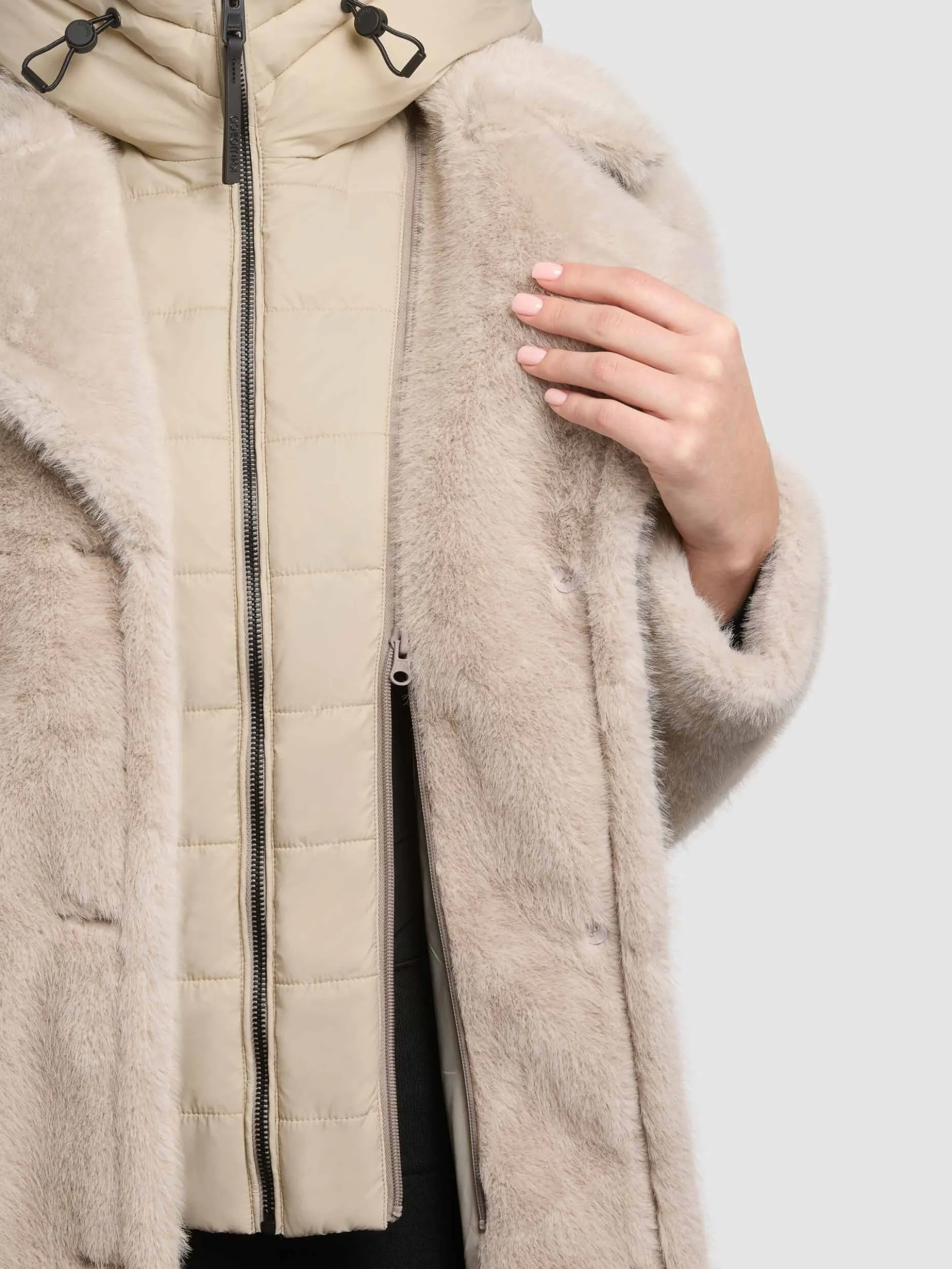Mantel FIZA - 2IN1 (Einsatz herausnehmbar) SMUDDY WHITE