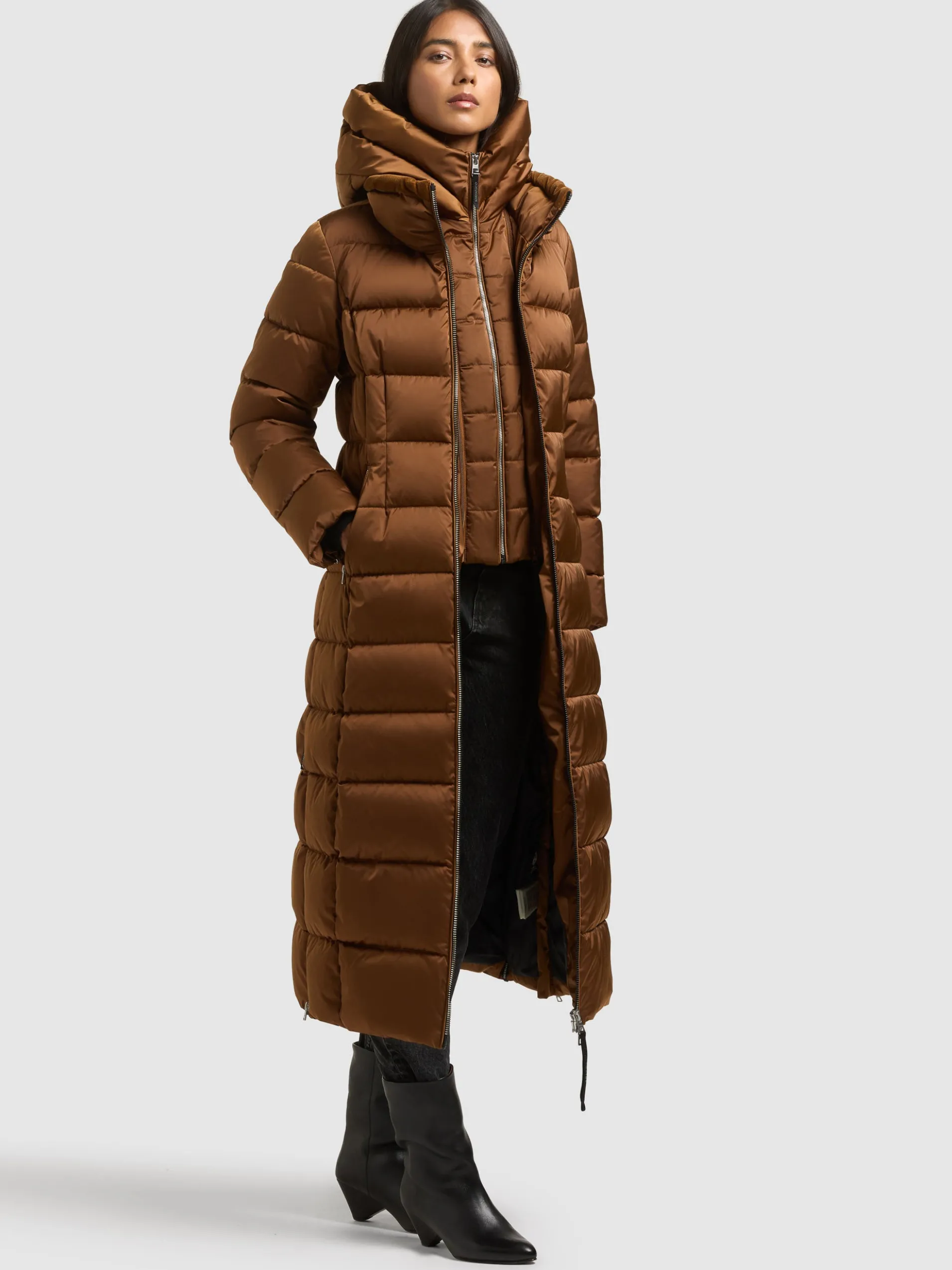 Mantel GINSA2 - 2IN1 (Einsatz herausnehmbar) GINGERBREAD BROWN
