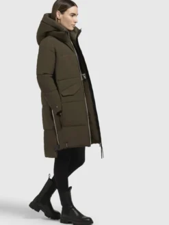 Mantel GISEL Dunkeloliv