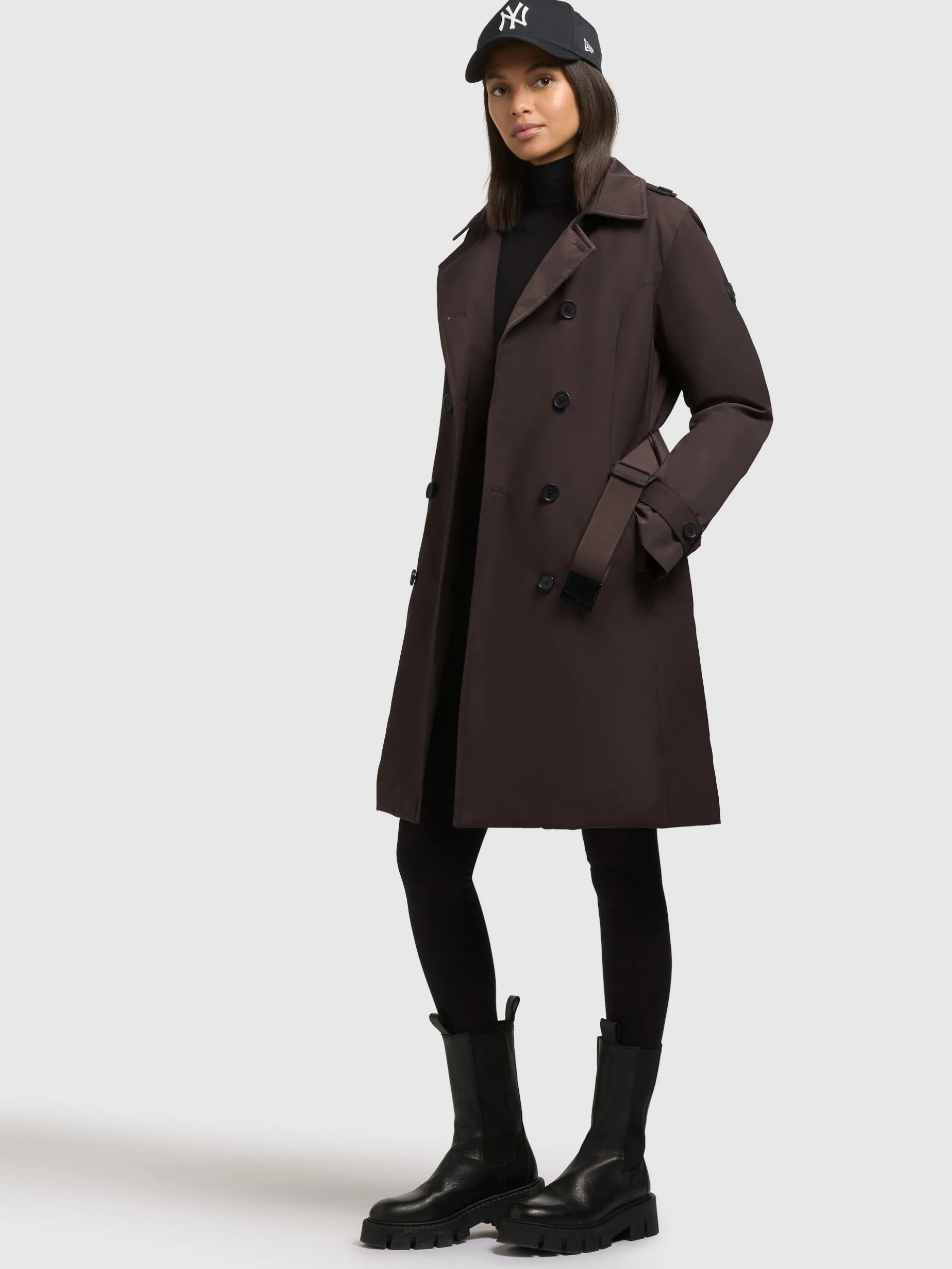 Mantel GORA MOODY PLUM