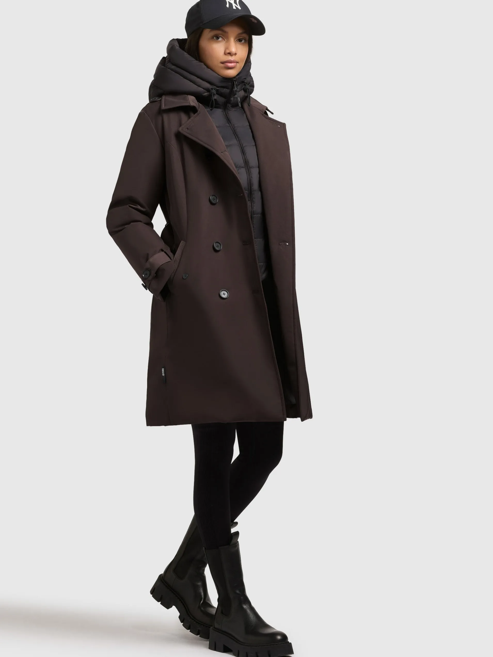 Mantel GORA MOODY PLUM